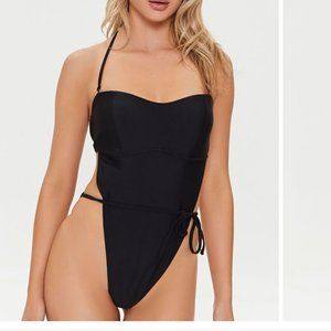Small black one-piece swimsuit